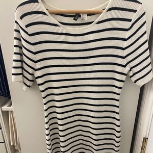 Black & white striped H&M Dress